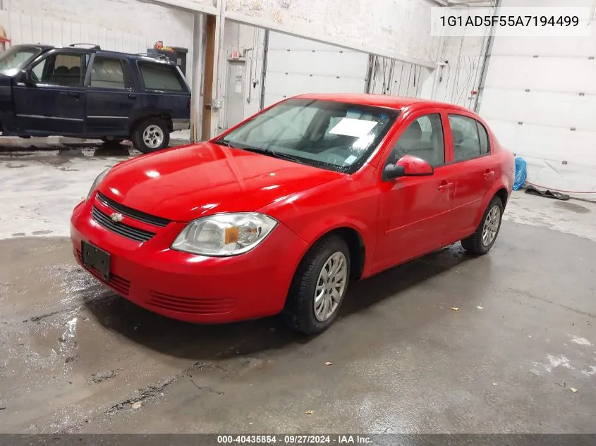 2010 Chevrolet Cobalt Lt VIN: 1G1AD5F55A7194499 Lot: 40435854