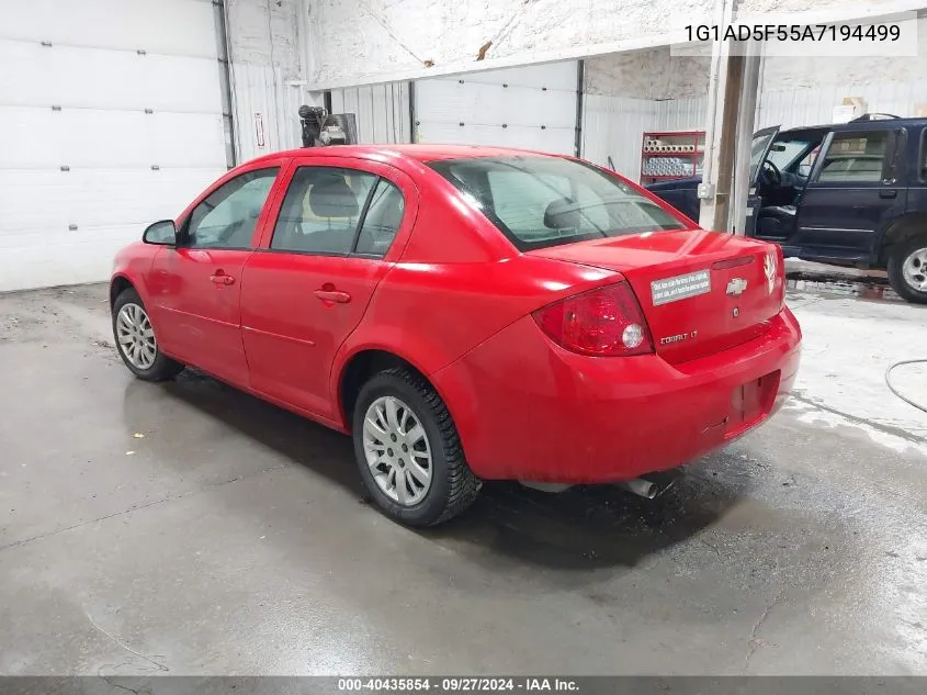 2010 Chevrolet Cobalt Lt VIN: 1G1AD5F55A7194499 Lot: 40435854