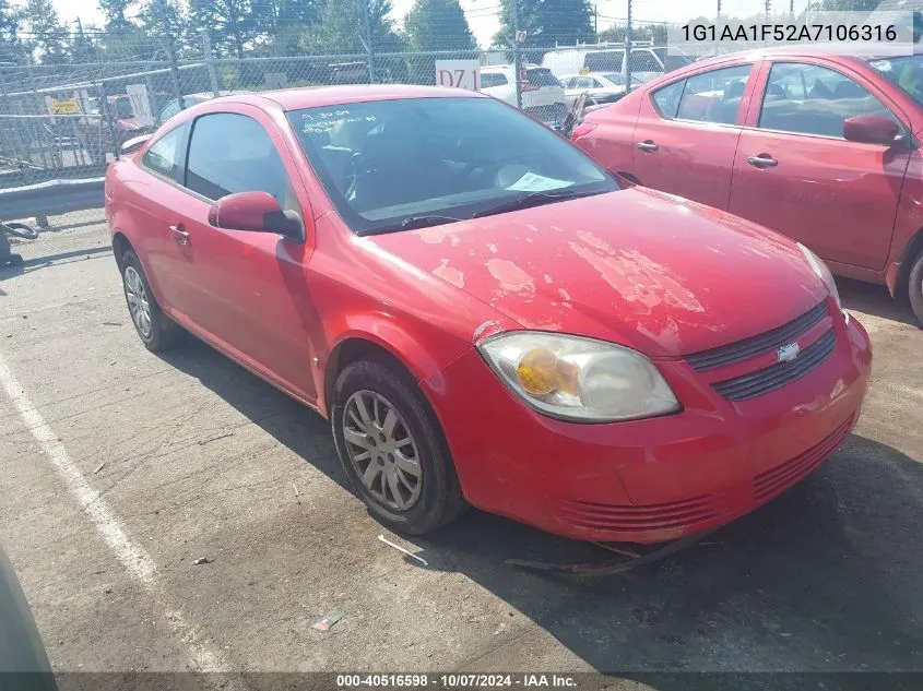 2010 Chevrolet Cobalt Ls VIN: 1G1AA1F52A7106316 Lot: 40516598