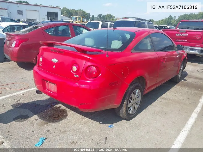 2010 Chevrolet Cobalt Ls VIN: 1G1AA1F52A7106316 Lot: 40516598