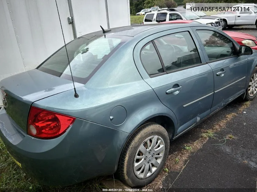 2010 Chevrolet Cobalt Lt VIN: 1G1AD5F55A7124114 Lot: 40528120