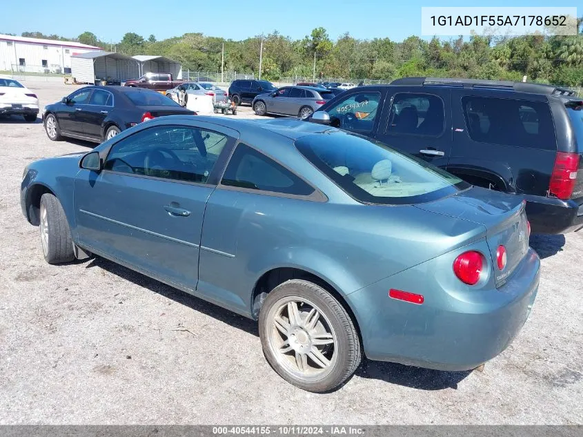 2010 Chevrolet Cobalt 1Lt VIN: 1G1AD1F55A7178652 Lot: 40544155