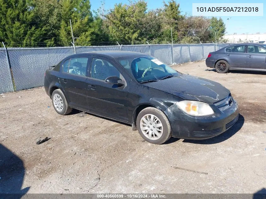 1G1AD5F50A7212018 2010 Chevrolet Cobalt Lt