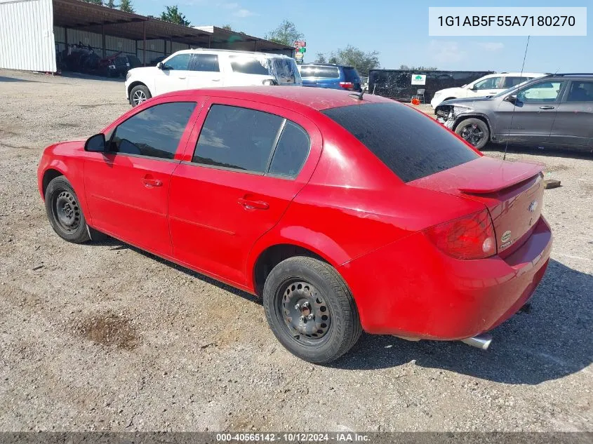 2010 Chevrolet Cobalt Ls VIN: 1G1AB5F55A7180270 Lot: 40565142