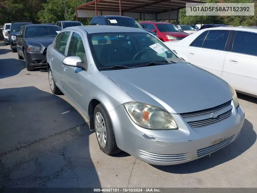 2010 Chevrolet Cobalt Lt VIN: 1G1AD5F58A7152392 Lot: 40567151