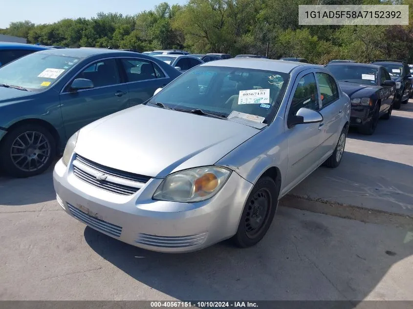 2010 Chevrolet Cobalt Lt VIN: 1G1AD5F58A7152392 Lot: 40567151