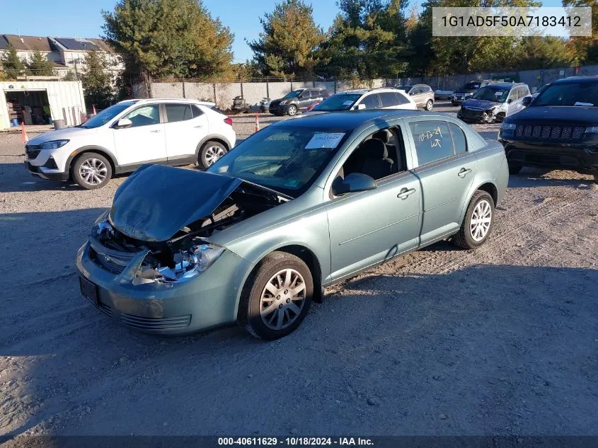 2010 Chevrolet Cobalt Lt VIN: 1G1AD5F50A7183412 Lot: 40611629