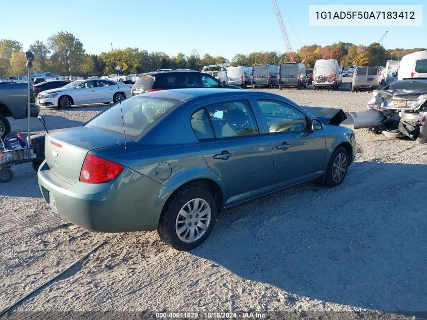 2010 Chevrolet Cobalt Lt VIN: 1G1AD5F50A7183412 Lot: 40611629