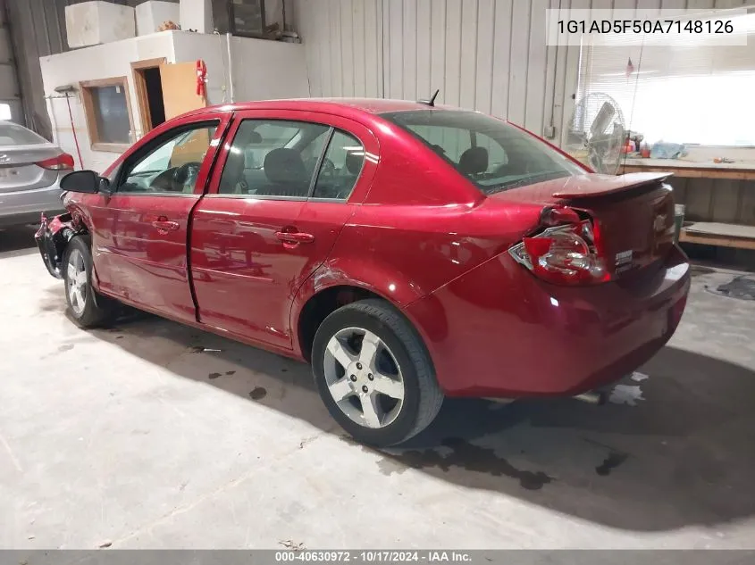 2010 Chevrolet Cobalt 1Lt VIN: 1G1AD5F50A7148126 Lot: 40630972