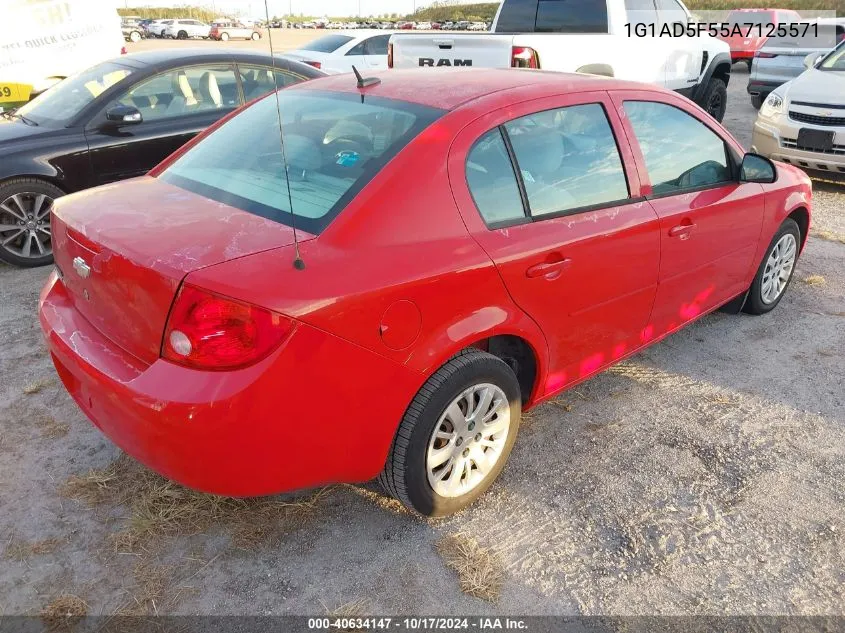 2010 Chevrolet Cobalt Lt VIN: 1G1AD5F55A7125571 Lot: 40634147