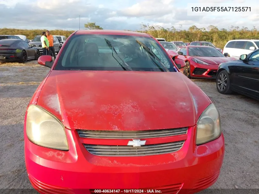 2010 Chevrolet Cobalt Lt VIN: 1G1AD5F55A7125571 Lot: 40634147