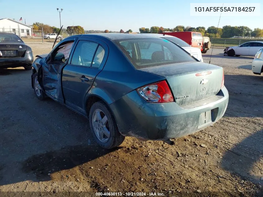 2010 Chevrolet Cobalt 2Lt VIN: 1G1AF5F55A7184257 Lot: 40638113