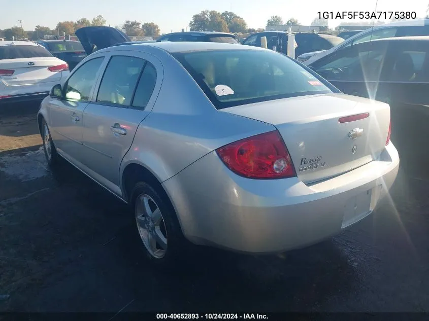 2010 Chevrolet Cobalt Lt VIN: 1G1AF5F53A7175380 Lot: 40652893