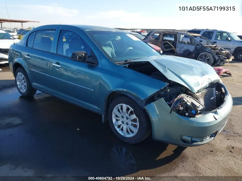 2010 Chevrolet Cobalt Lt VIN: 1G1AD5F55A7199315 Lot: 40684792