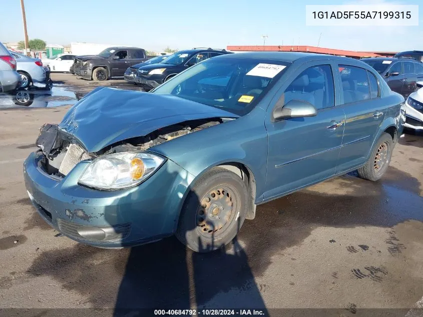 2010 Chevrolet Cobalt Lt VIN: 1G1AD5F55A7199315 Lot: 40684792