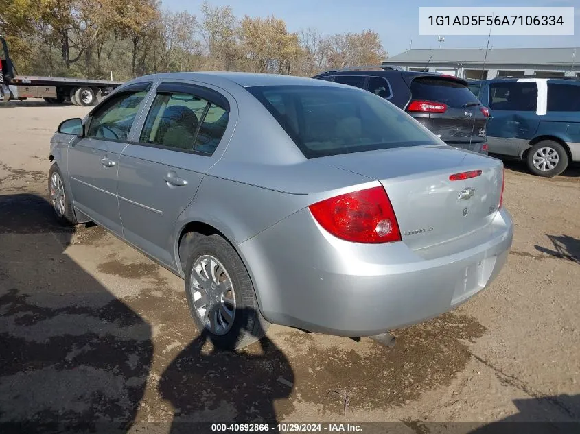 2010 Chevrolet Cobalt Lt VIN: 1G1AD5F56A7106334 Lot: 40692866