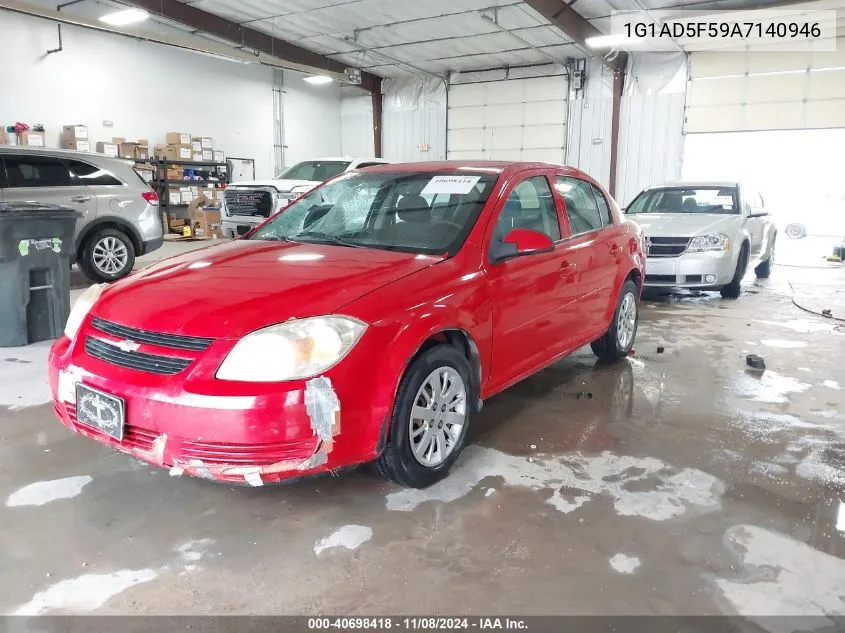 2010 Chevrolet Cobalt Lt VIN: 1G1AD5F59A7140946 Lot: 40698418