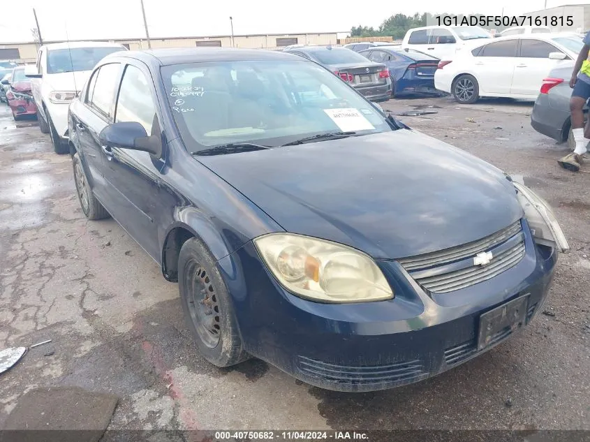 2010 Chevrolet Cobalt Lt VIN: 1G1AD5F50A7161815 Lot: 40750682