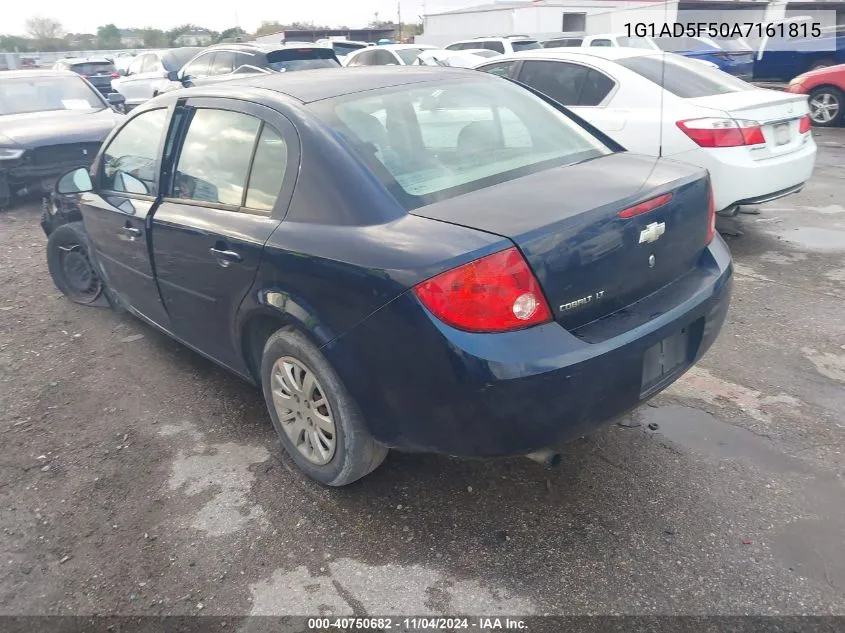 2010 Chevrolet Cobalt Lt VIN: 1G1AD5F50A7161815 Lot: 40750682