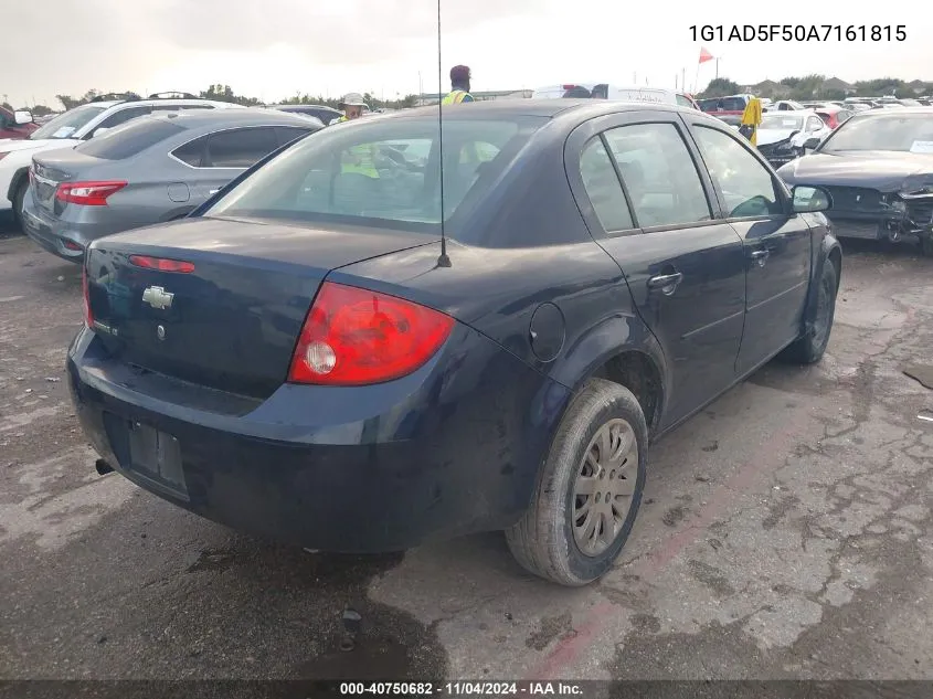 2010 Chevrolet Cobalt Lt VIN: 1G1AD5F50A7161815 Lot: 40750682