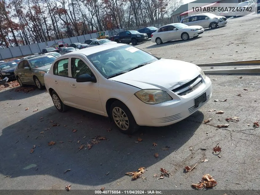 2010 Chevrolet Cobalt Ls VIN: 1G1AB5F56A7245742 Lot: 40775854