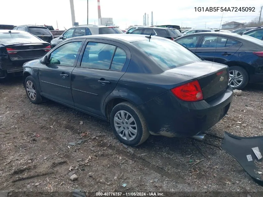 2010 Chevrolet Cobalt Ls VIN: 1G1AB5F54A7245092 Lot: 40776757