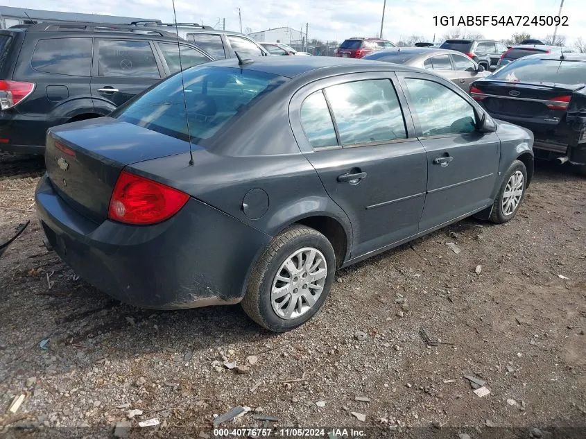 2010 Chevrolet Cobalt Ls VIN: 1G1AB5F54A7245092 Lot: 40776757