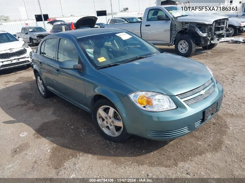 2010 Chevrolet Cobalt Lt W/2Lt VIN: 1G1AF5F5XA7186361 Lot: 40794106