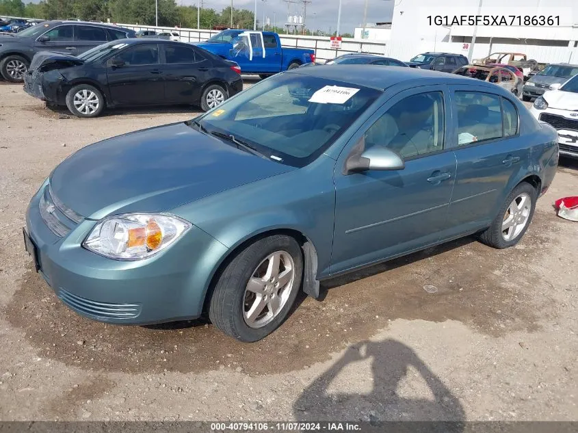 2010 Chevrolet Cobalt Lt W/2Lt VIN: 1G1AF5F5XA7186361 Lot: 40794106