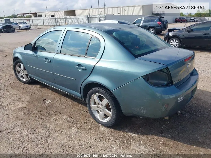 2010 Chevrolet Cobalt Lt W/2Lt VIN: 1G1AF5F5XA7186361 Lot: 40794106