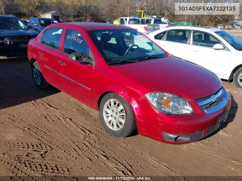 1G1AD5F5XA7222135 2010 Chevrolet Cobalt Lt