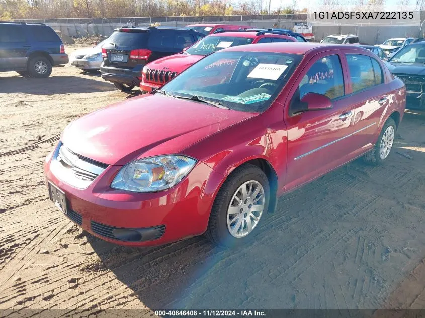 1G1AD5F5XA7222135 2010 Chevrolet Cobalt Lt