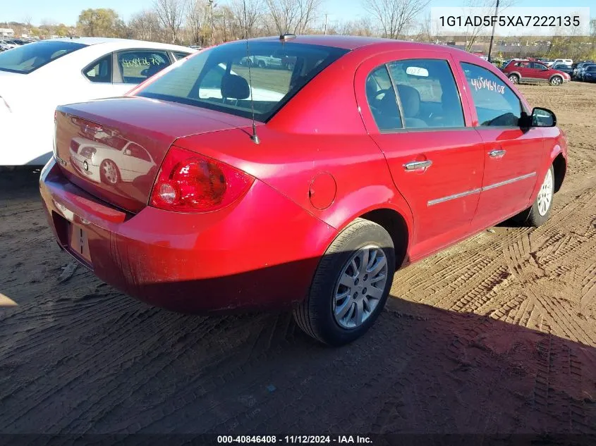 1G1AD5F5XA7222135 2010 Chevrolet Cobalt Lt