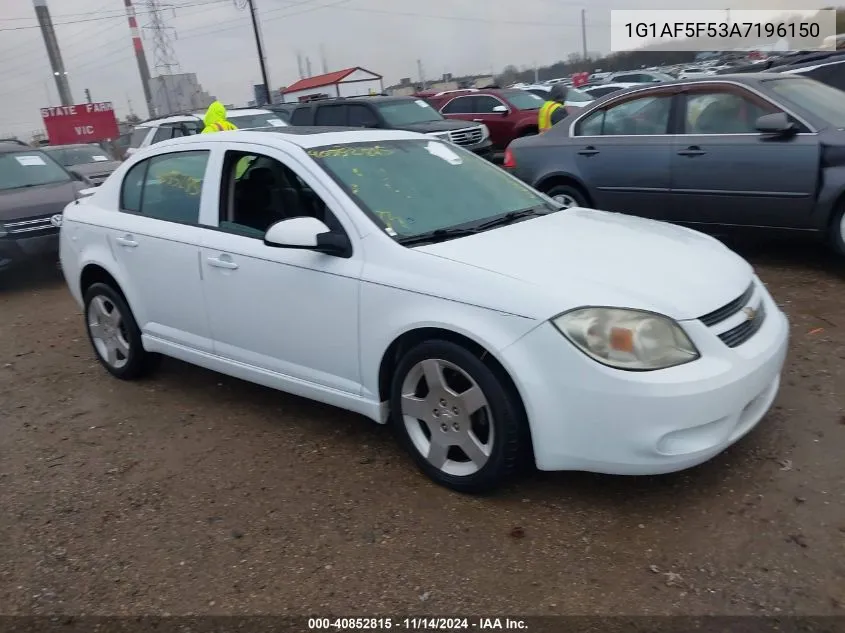 2010 Chevrolet Cobalt Lt VIN: 1G1AF5F53A7196150 Lot: 40852815