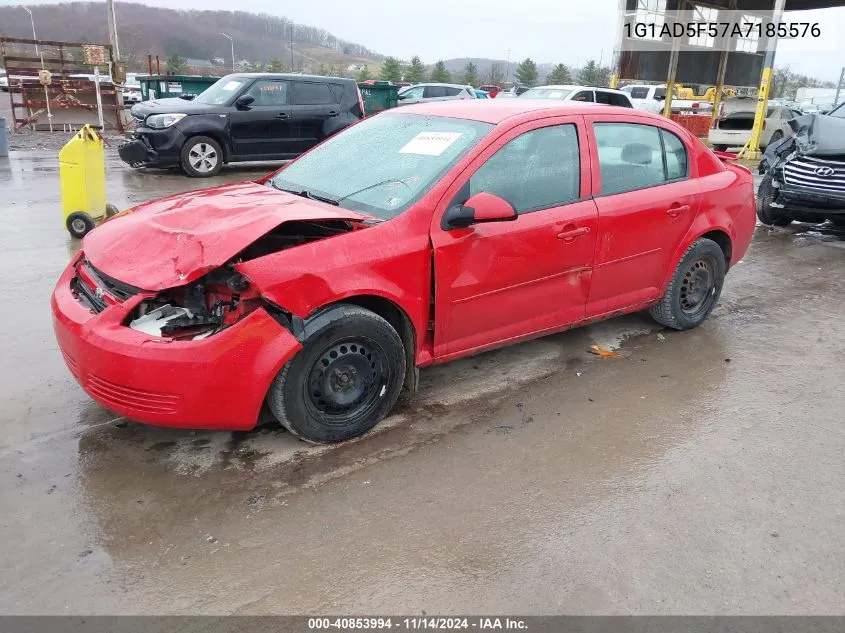 2010 Chevrolet Cobalt Lt VIN: 1G1AD5F57A7185576 Lot: 40853994