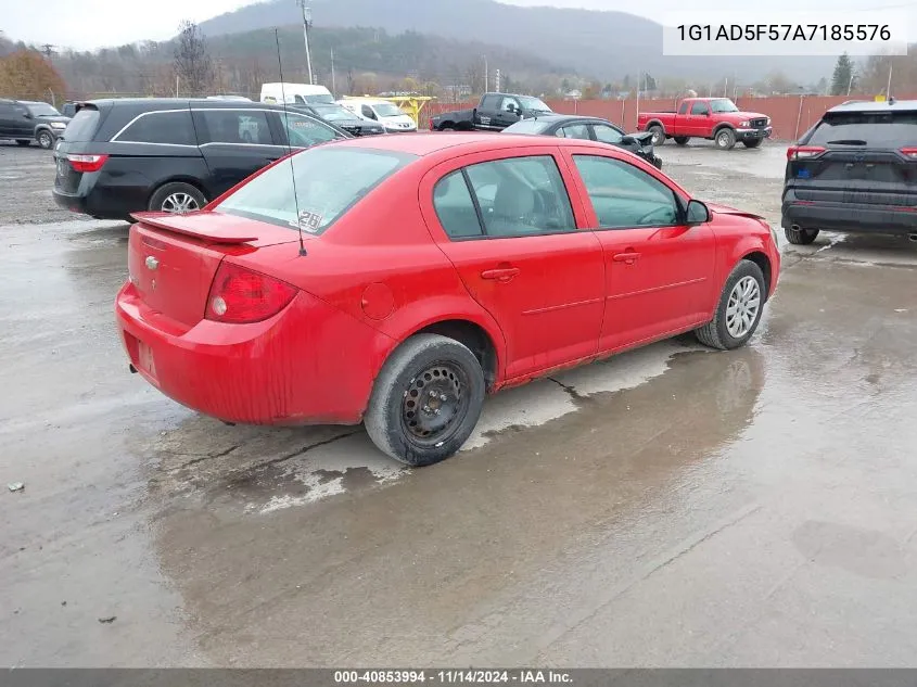 2010 Chevrolet Cobalt Lt VIN: 1G1AD5F57A7185576 Lot: 40853994