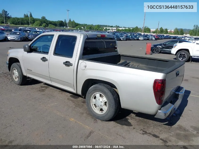 2004 Chevrolet Colorado Ls VIN: 1GCCS136448157633 Lot: 39597895