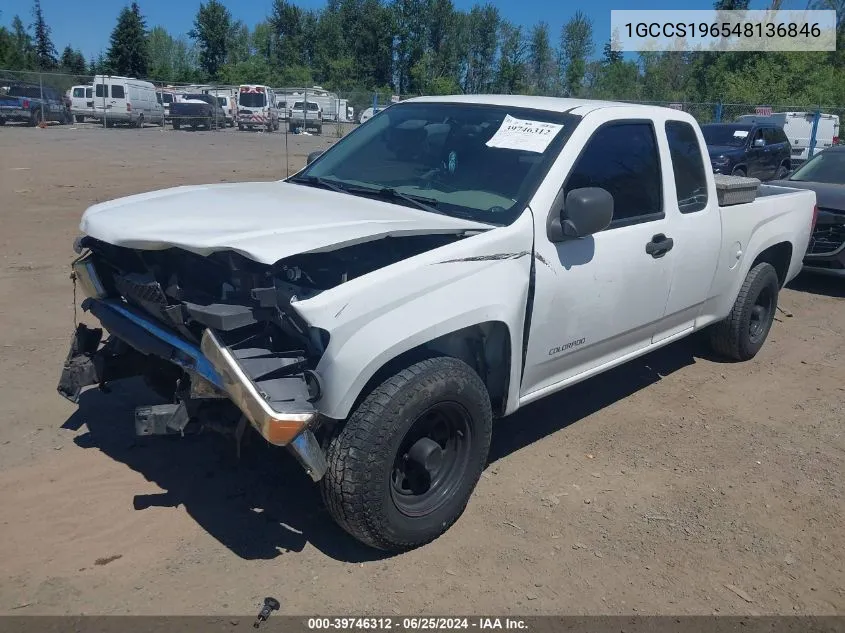 2004 Chevrolet Colorado VIN: 1GCCS196548136846 Lot: 39746312