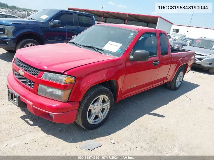 1GCCS196848190044 2004 Chevrolet Colorado Ls