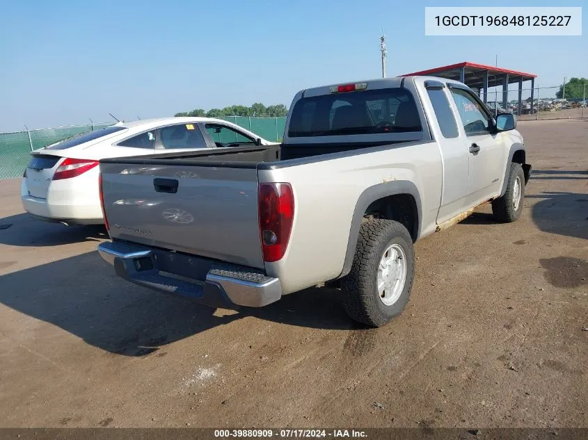 2004 Chevrolet Colorado Ls VIN: 1GCDT196848125227 Lot: 39880909