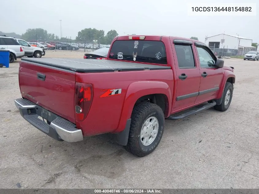 2004 Chevrolet Colorado Ls VIN: 1GCDS136448154882 Lot: 40040746