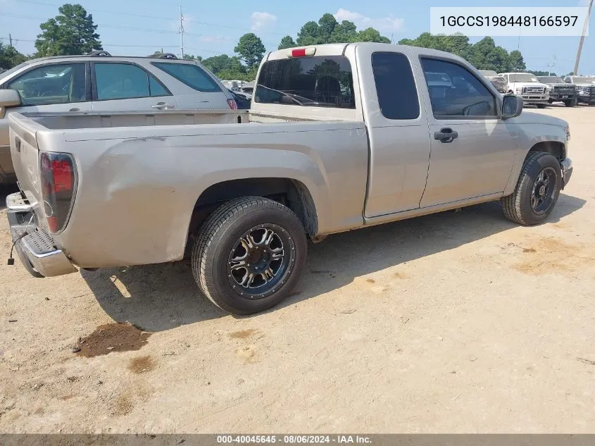 1GCCS198448166597 2004 Chevrolet Colorado