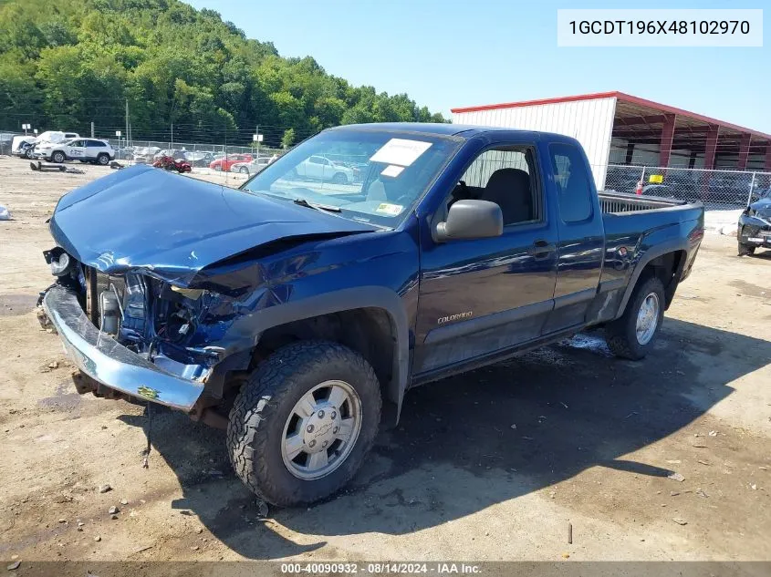 2004 Chevrolet Colorado Ls VIN: 1GCDT196X48102970 Lot: 40090932