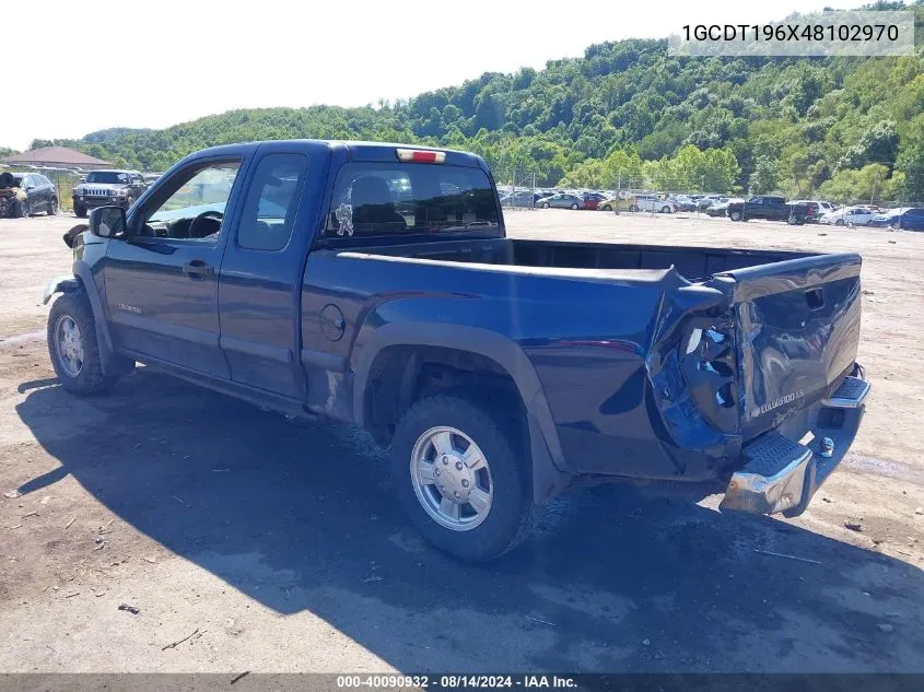 2004 Chevrolet Colorado Ls VIN: 1GCDT196X48102970 Lot: 40090932