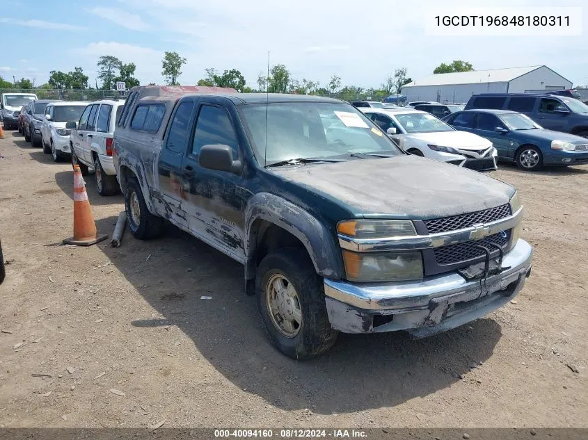 2004 Chevrolet Colorado Ls VIN: 1GCDT196848180311 Lot: 40094160