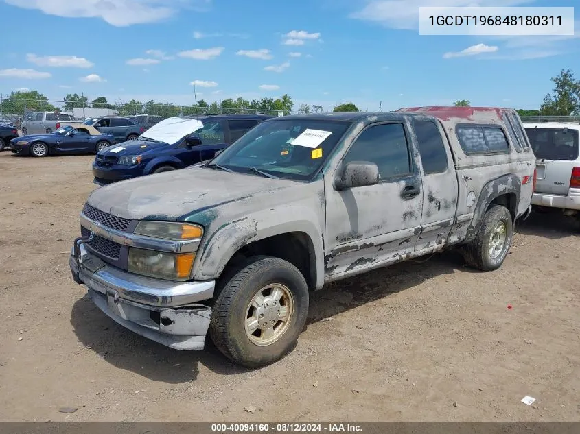 2004 Chevrolet Colorado Ls VIN: 1GCDT196848180311 Lot: 40094160