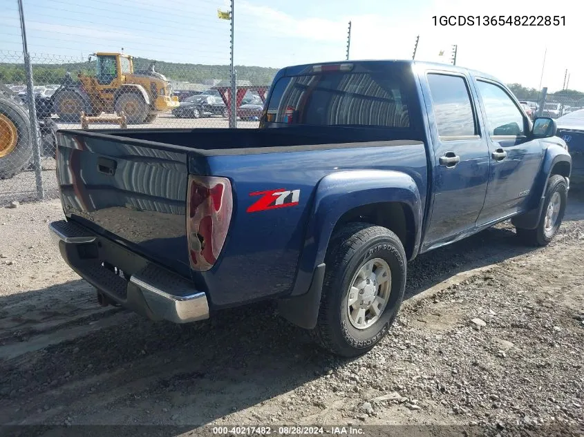 2004 Chevrolet Colorado Ls VIN: 1GCDS136548222851 Lot: 40217482