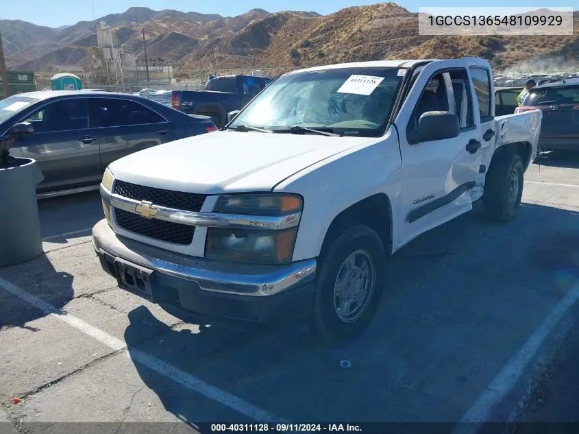 1GCCS136548109929 2004 Chevrolet Colorado