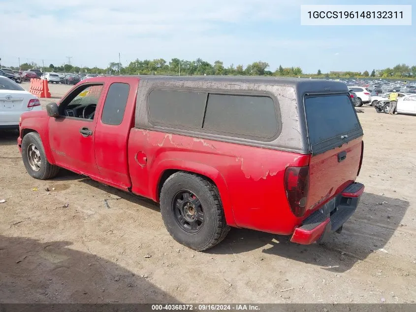 2004 Chevrolet Colorado Ls VIN: 1GCCS196148132311 Lot: 40368372