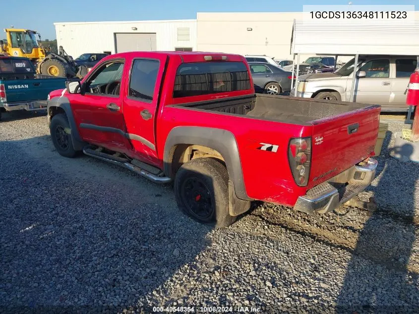 1GCDS136348111523 2004 Chevrolet Colorado